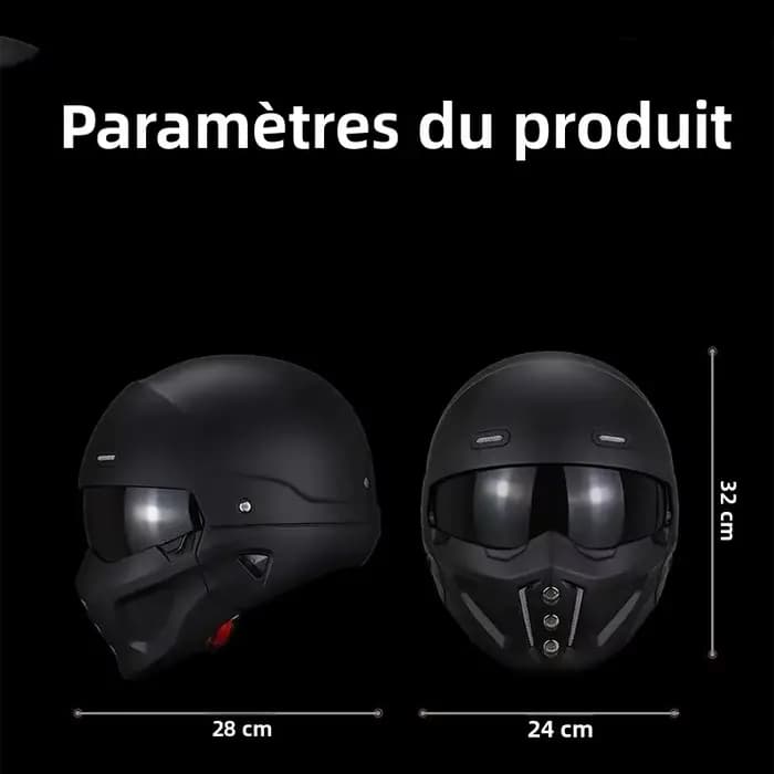 Vieni avec 2 lentilles Moto Scorpion casque
