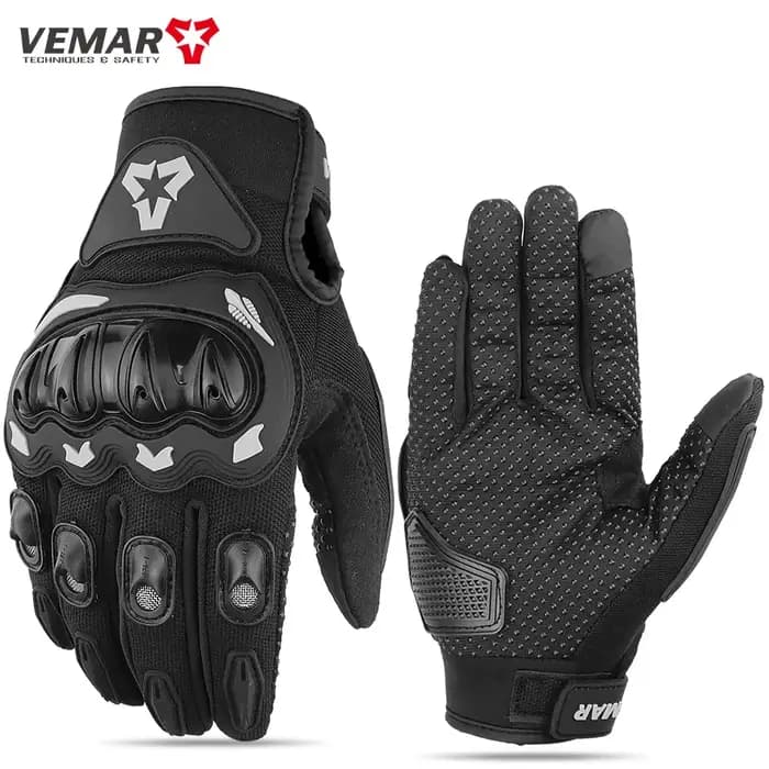 Vemar-Gants de moto respirants à écran tactile pour hommes, gants de course de motocross, gants de v