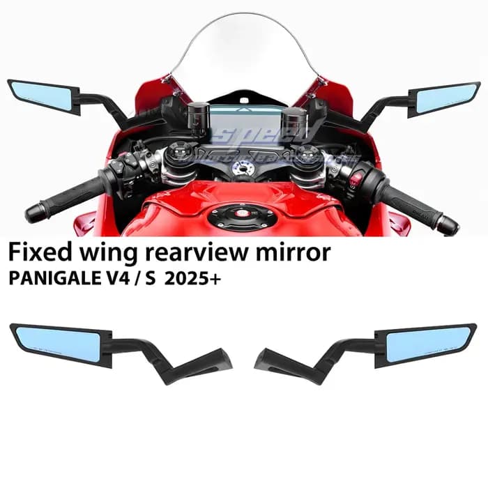 Accessoires moto pour Panigale V4 2025 Tricolore PANIGALE V4S 2026, rétroviseurs réglables, rétroviseurs aérodynamiques, ailerons sport
