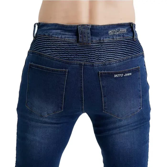 Jean de moto pour homme avec protections genoux et hanches
