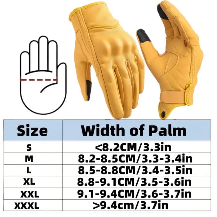 Gants de moto pour hommes