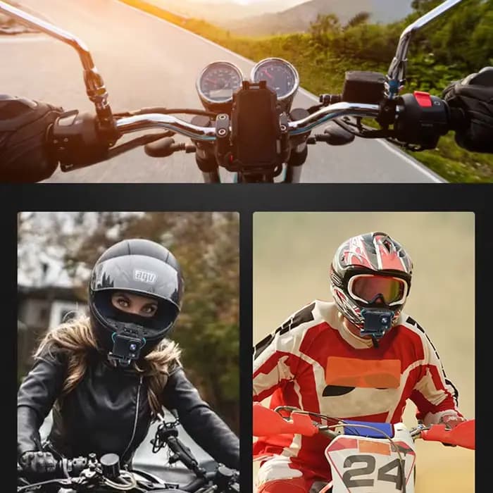 Support de menton avant pour casque de moto