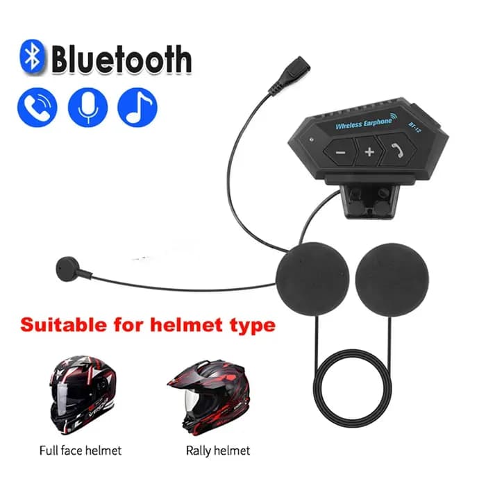 Casque de moto BT, Kit d'appel mains libres sans fil
