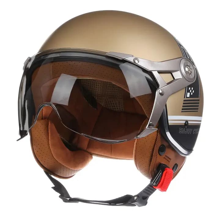 Casque de Moto Jet Vintage