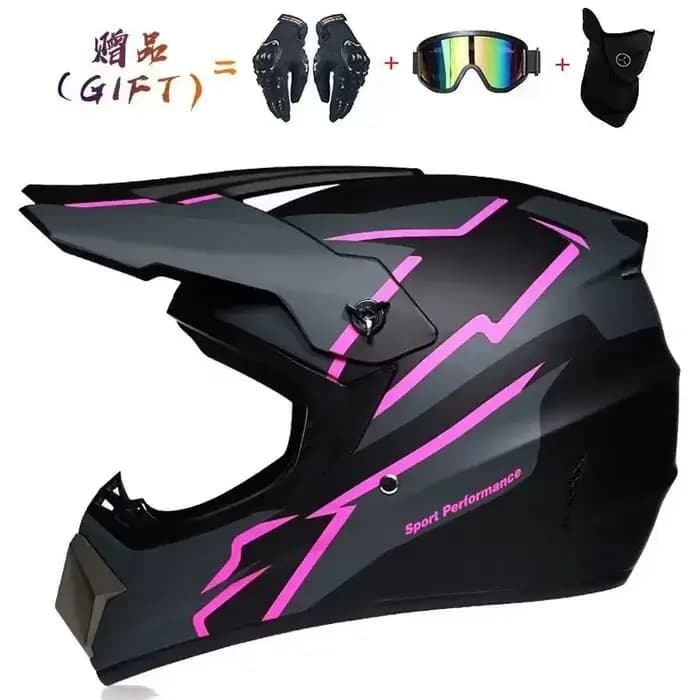 Casque de moto casque tout-terrain vélo descente AM DH casque croisé Capacete Motocross Casco envoyer 3 cadeau homme enfants Motocross