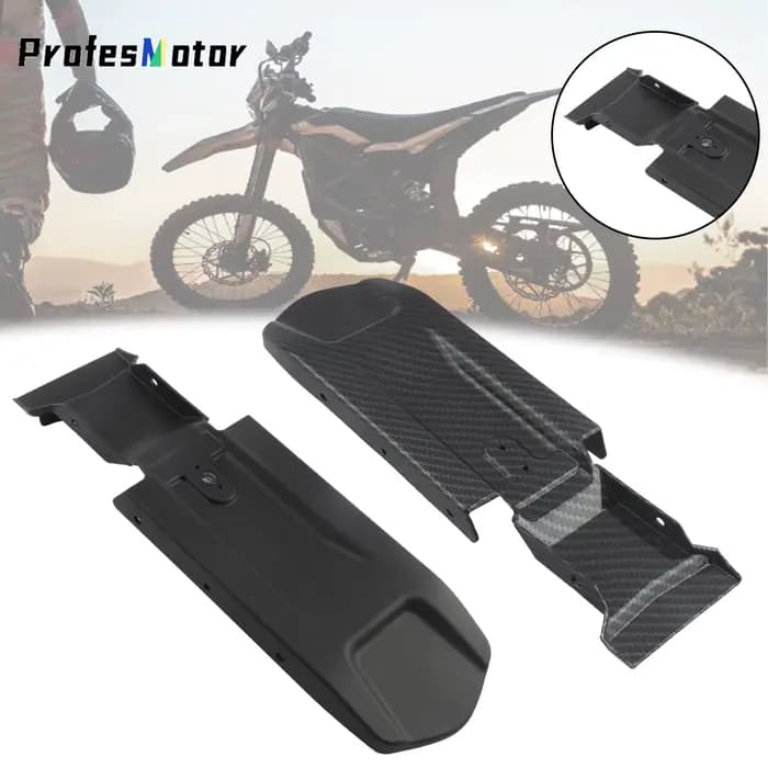 Endflats-Housses de protection en fibre de carbone pour moto Surron Light