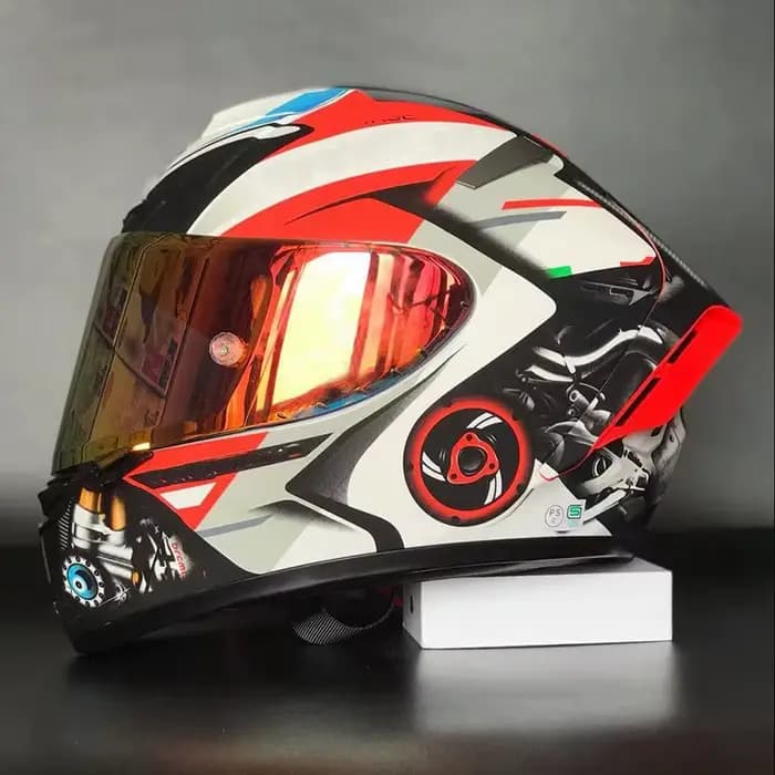 X-quatorze Casque de moto intégral X14 DUKA1