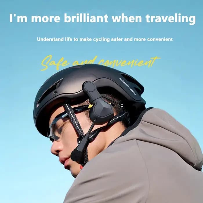 Casque Bluetooth pour moto, casque stéréo sans fil pour casque de moto, lecteur de musique, écouteurs mains libres avec support à clip