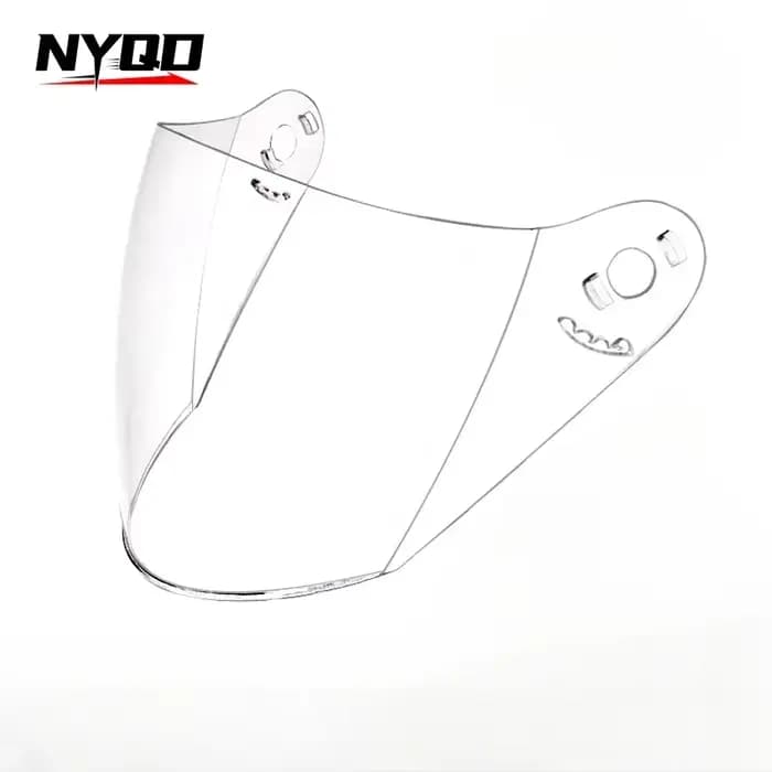 BYB 730 casque visière et support Base pare-brise crème solaire masque Moto Scooter demi-casque lentille accessoire