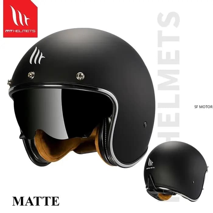 Casque de moto rétro MT JET pour l'été