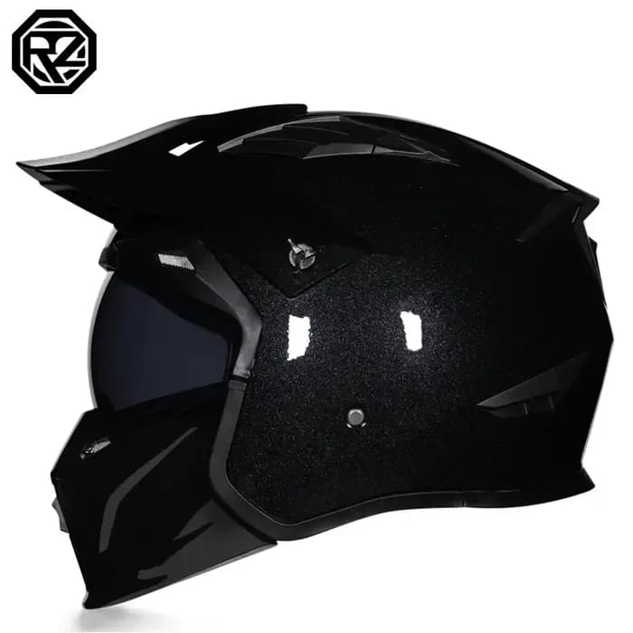Orz casque rétro quatre saisons noir guerrier combinaison