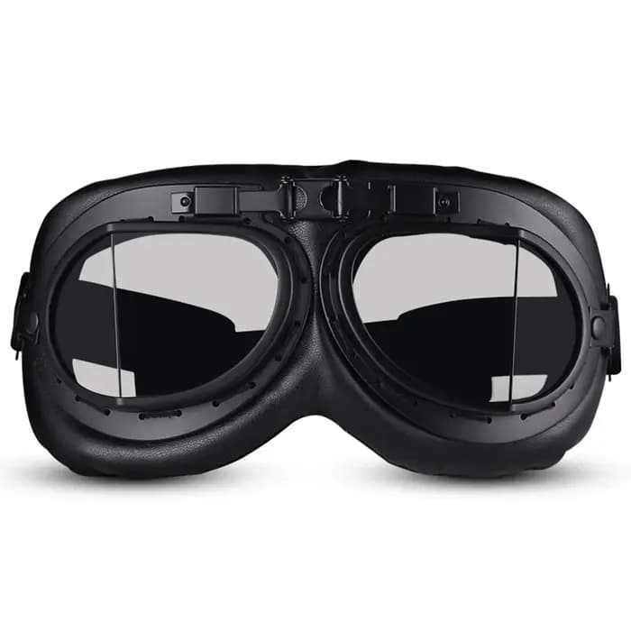 Moto cuir rétro Capacete