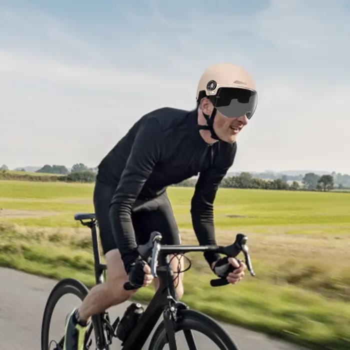 Demi-casque pour adultes avec lunettes de protection pour moto