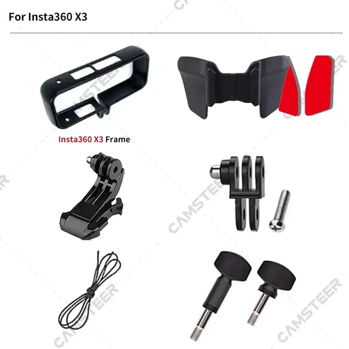 NEXX X.WED 2 support de menton pour casque de moto personnalisé pour GoPro12 11 10 9 Insta360 X4 X3 Ace pro DJI Action 3/4 accessoire de caméra