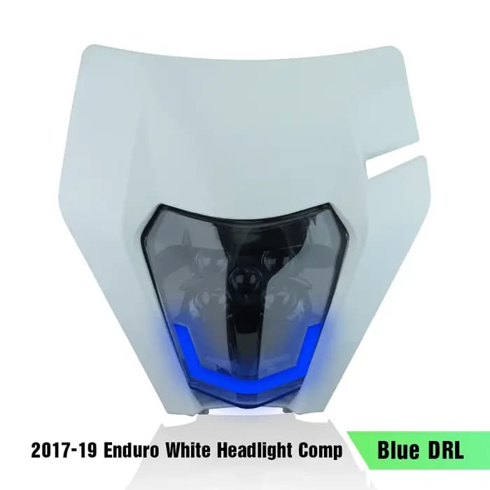 Moto phare phare Supermoto carénage pour KTM EXC SXF MX Dirt Bike Enduro phare noir