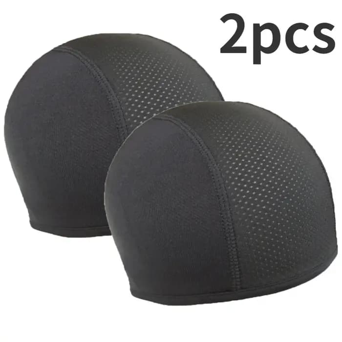 1/2 pièces casque de moto casquette intérieure chapeau séchage rapide respirant