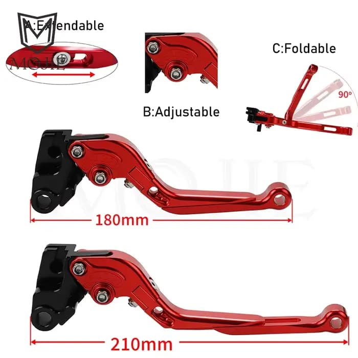 Levier d'embrayage de frein de moto