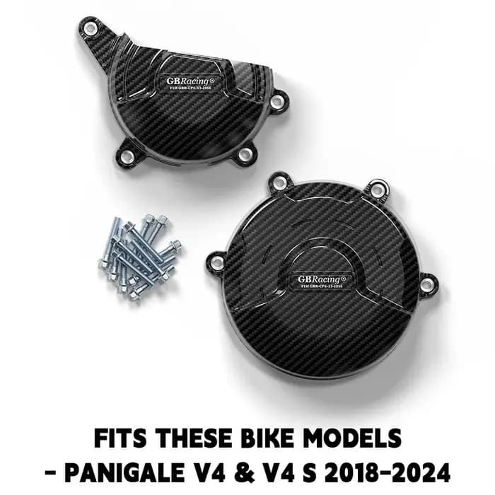 V2 compatible avec ces modèles de moto - Panigale V4 & V4 S 2018-2024, couvercle d'embrayage V4S Panigale, couvercle d'alternateur V4S Panigale