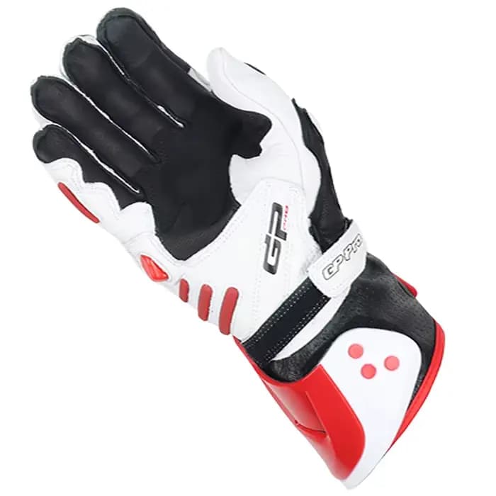 Gants de moto en cuir véritable Two-X Gp Pro pour homme