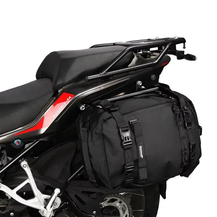 Rhinowalk sac de siège arrière de moto 10/20/30L étanche multifonctionnel selle côté sac à bagages s