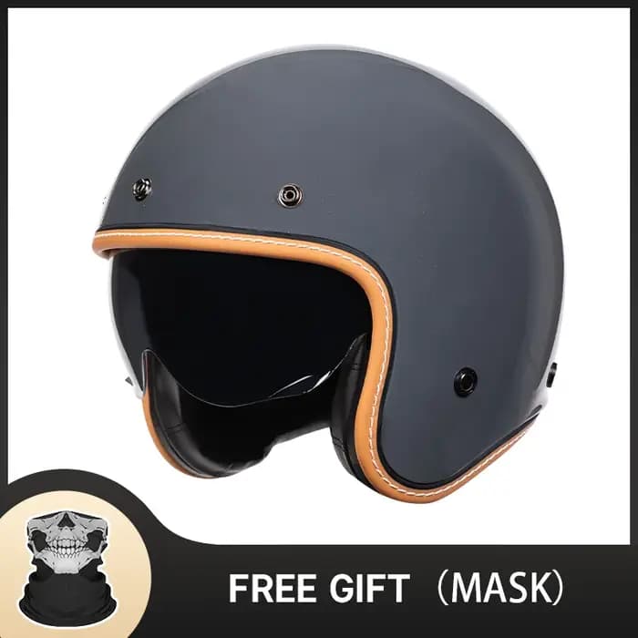 Casque de moto ouvert rétro Vintage accessoires