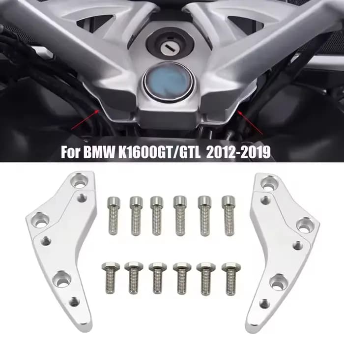 Rehausseurs de guidon de moto en alliage d'aluminium, adaptateurs de hauteur de 18mm pour BMW K1600G