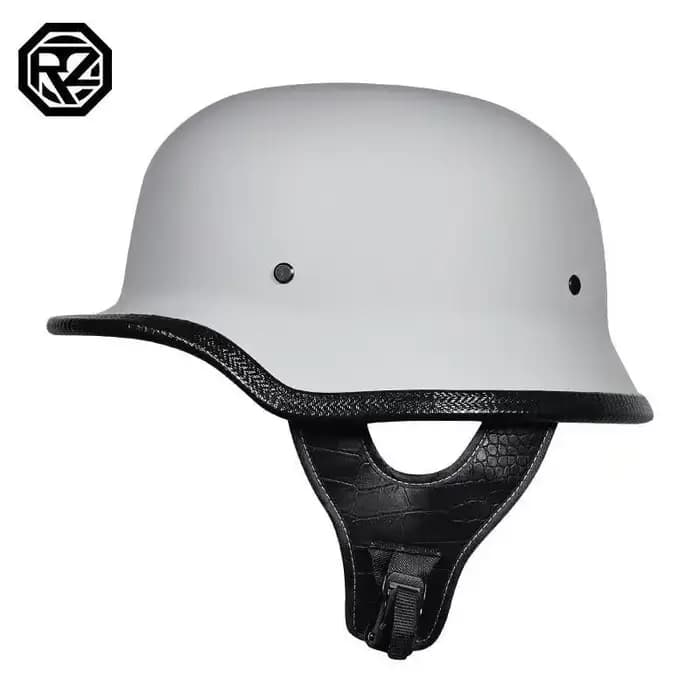 Casque de soldat ORZ, demi-casque rétro, casque de moto pour homme et femme, casque de moto de style allemand, casque pour véhicule électrique