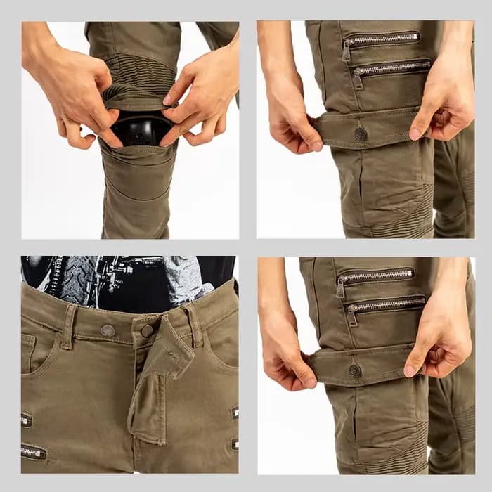 Nouveau pantalon de moto en jean pour homme et femme
