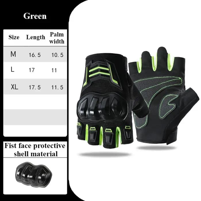 Gants de moto demi-doigt