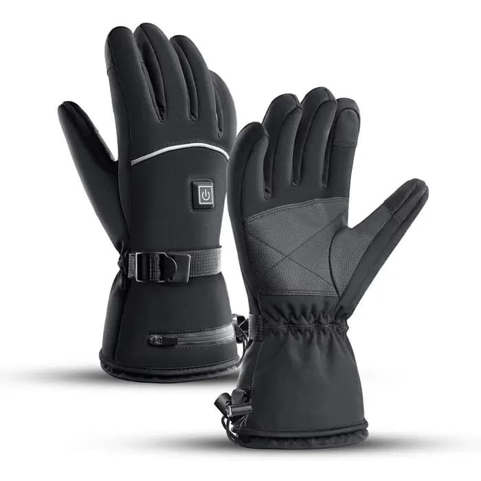 Gants chauffants électriques Moto hiver Moto gants chauffants chaud imperméable Rechargeable chauffage gants thermiques pour motoneige