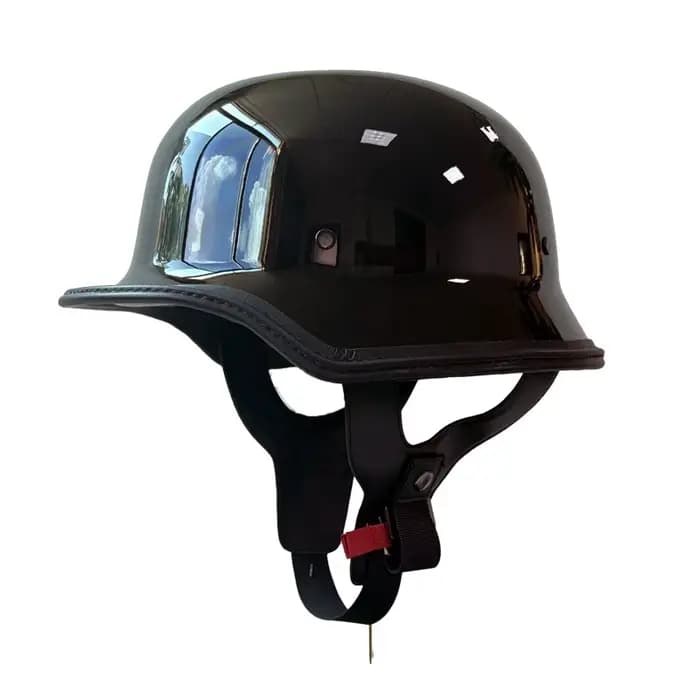 Casque de soldat rétro pour hommes, moto de croisière, vélo lourd, demi-seau de Style allemand, couvre-chef Vintage pour motards
