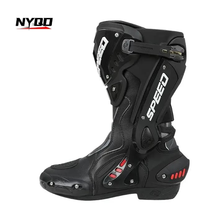 Bottes de moto montantes pour hommes