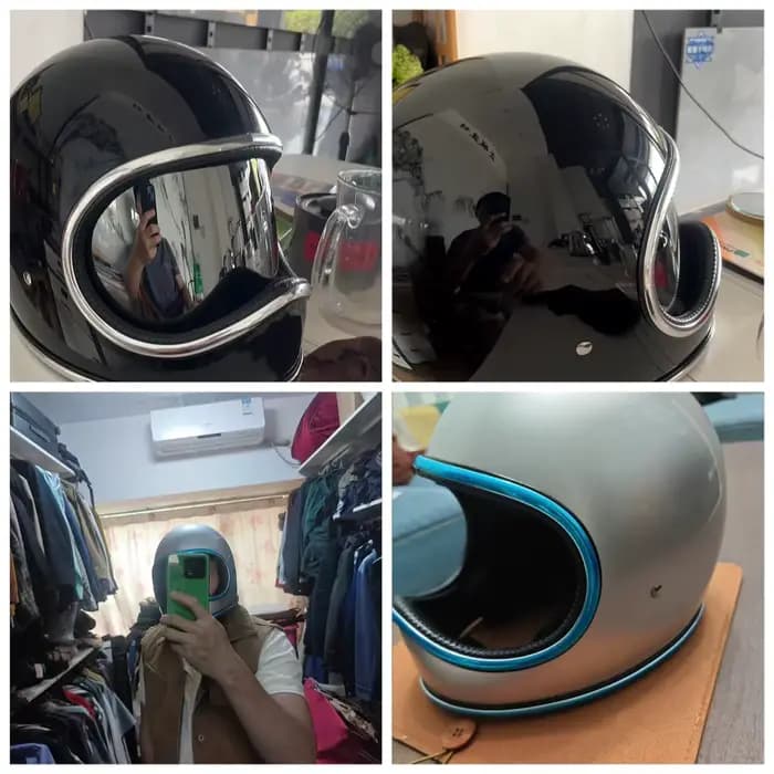 Casque de Moto chaud coque en fibre de verre