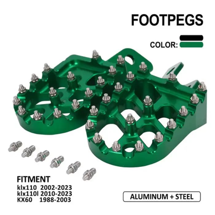 Accessoires de moto repose-pieds pédale repose-pieds repose-pieds repose-pieds pour kawasaki KLX110