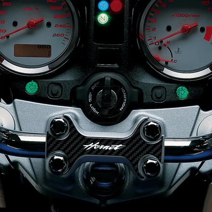 YotDefender-Triple supérieur aspect carbone 3D, pour Honda Hornet 600 Uo à 2004