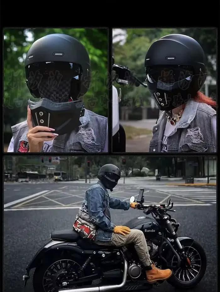 Vieni avec 2 lentilles Moto Scorpion casque