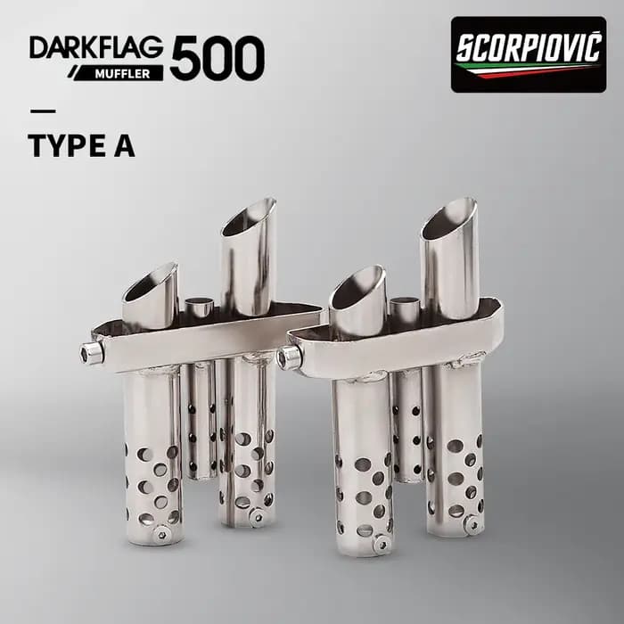 Silencieux d'échappement Slip-On pour Moto Dark Flag 500