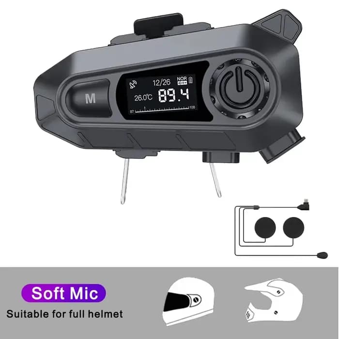 Casque Intercom Bluetooth 5.3 pour Moto