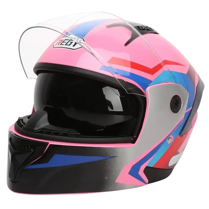 Casque de moto unisexe Certification Double lentille Section transversale