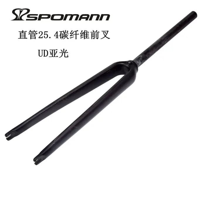 Date 700C 25.4mm course vélo de route brillant mat 3K UD fourche entièrement en fibre de carbone pis