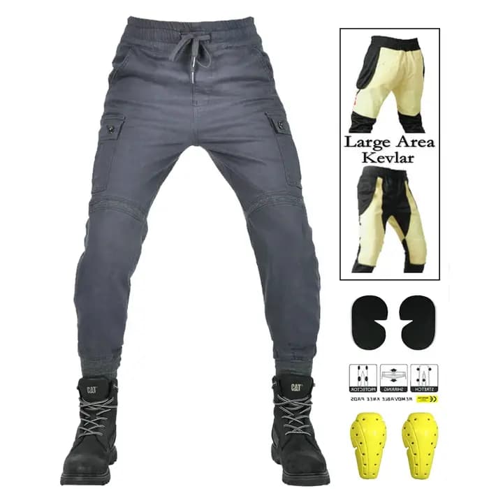 Pantalon de moto pour homme en Kevlar