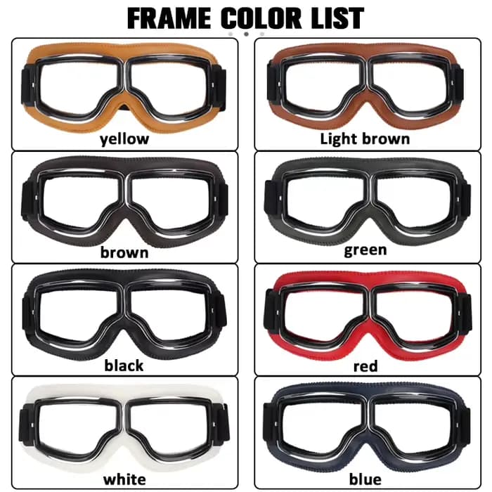 Lunettes de casque de moto coupe-vent