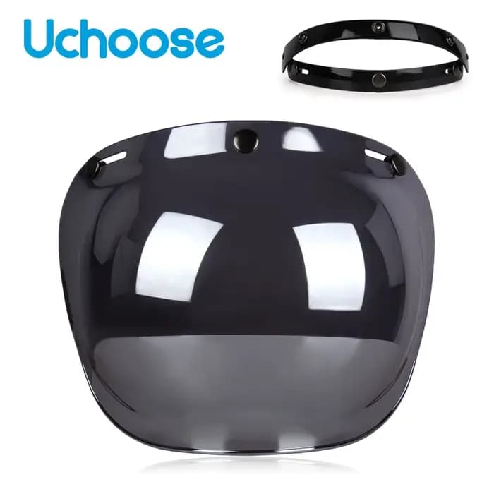 Visière de casque ouverte casques de moto visières à bulles rabattables
