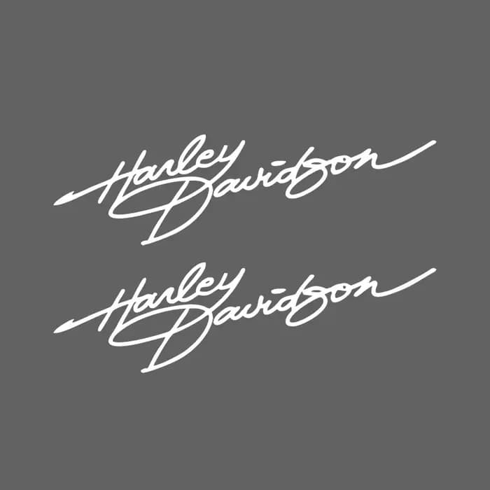 Autocollants personnalisés créatifs pour casque de moto Harley Davidson Signature, décoration rétro