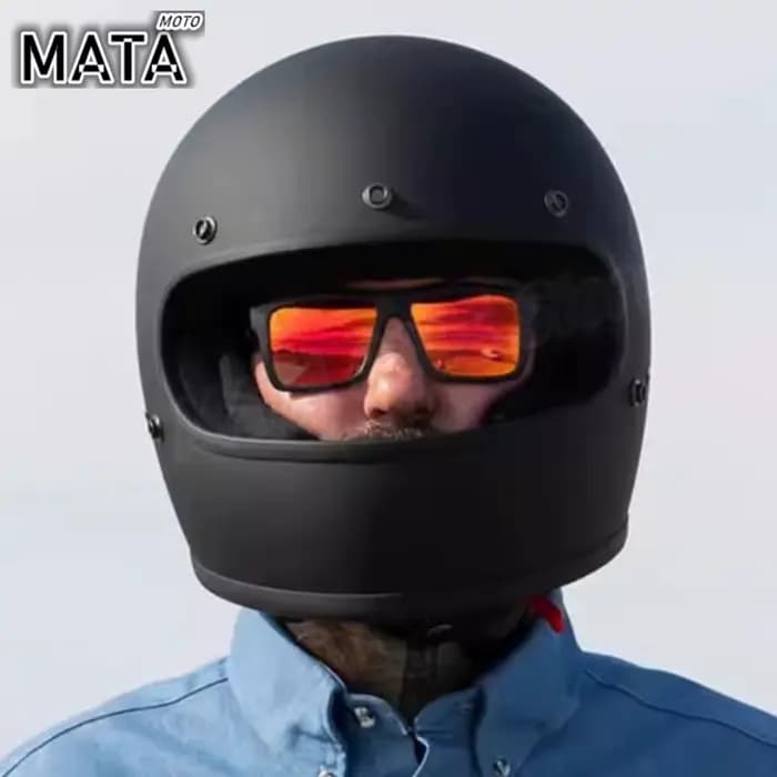 Dot fibre De verre casque intégral Moto course Capacete