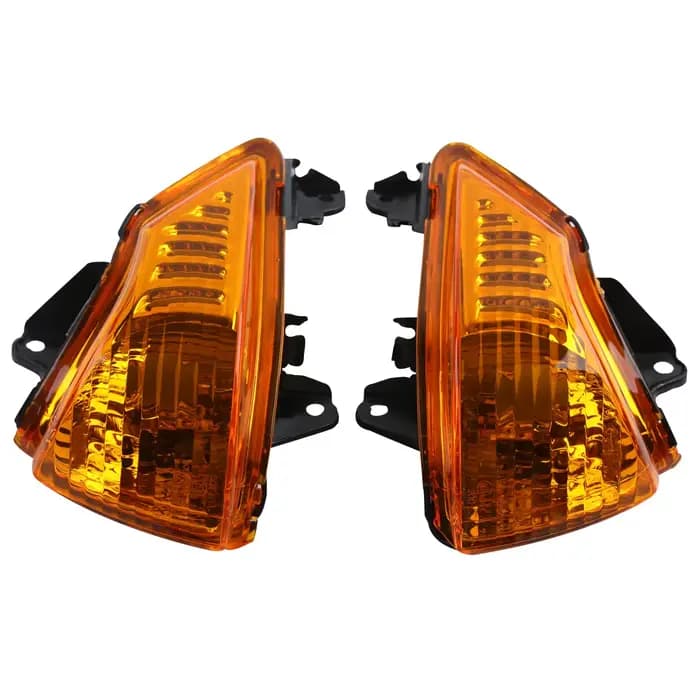 Clignotant avant clair/noir/Orange pour Kawasaki ER6N ER6F ER6R 2009-2011 2010, accessoires de moto