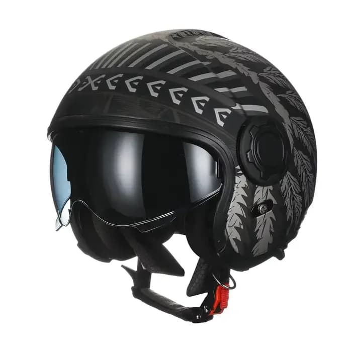 Casque de moto modulaire à double visière