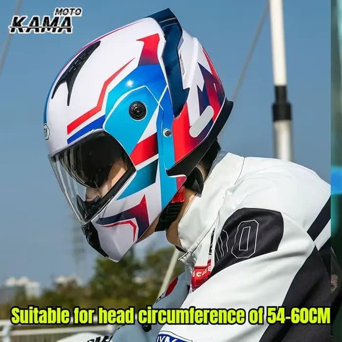 Dernier modèle de casque de moto modulaire de sécurité à visière rabattable