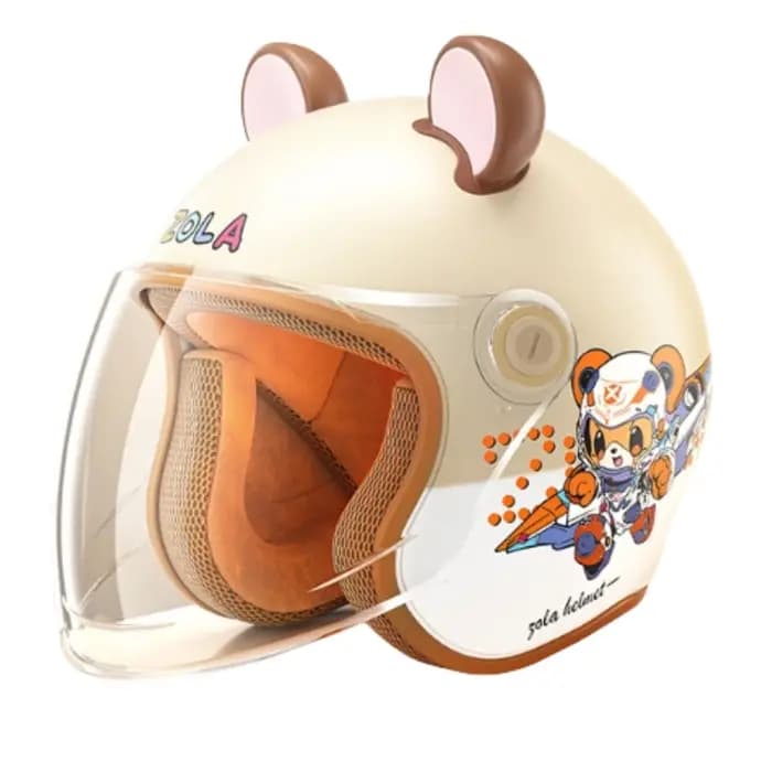 Casque de moto enfants sécurité haute densité dessin animé mignon beau patinage enfant