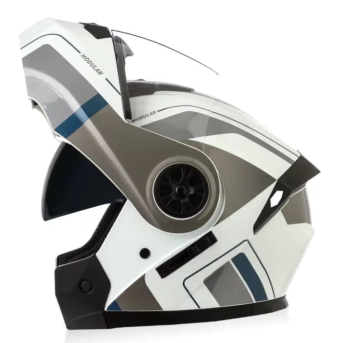 BLD nouveauté haute qualité hommes femmes moto course casque rabattable matériau ABS modulaire double lentille